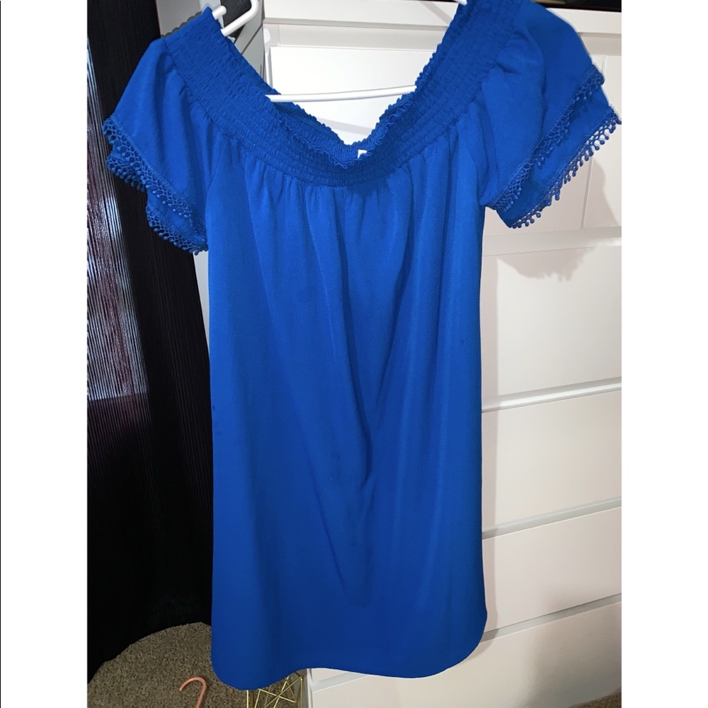 BLUE FLOWY DRESS